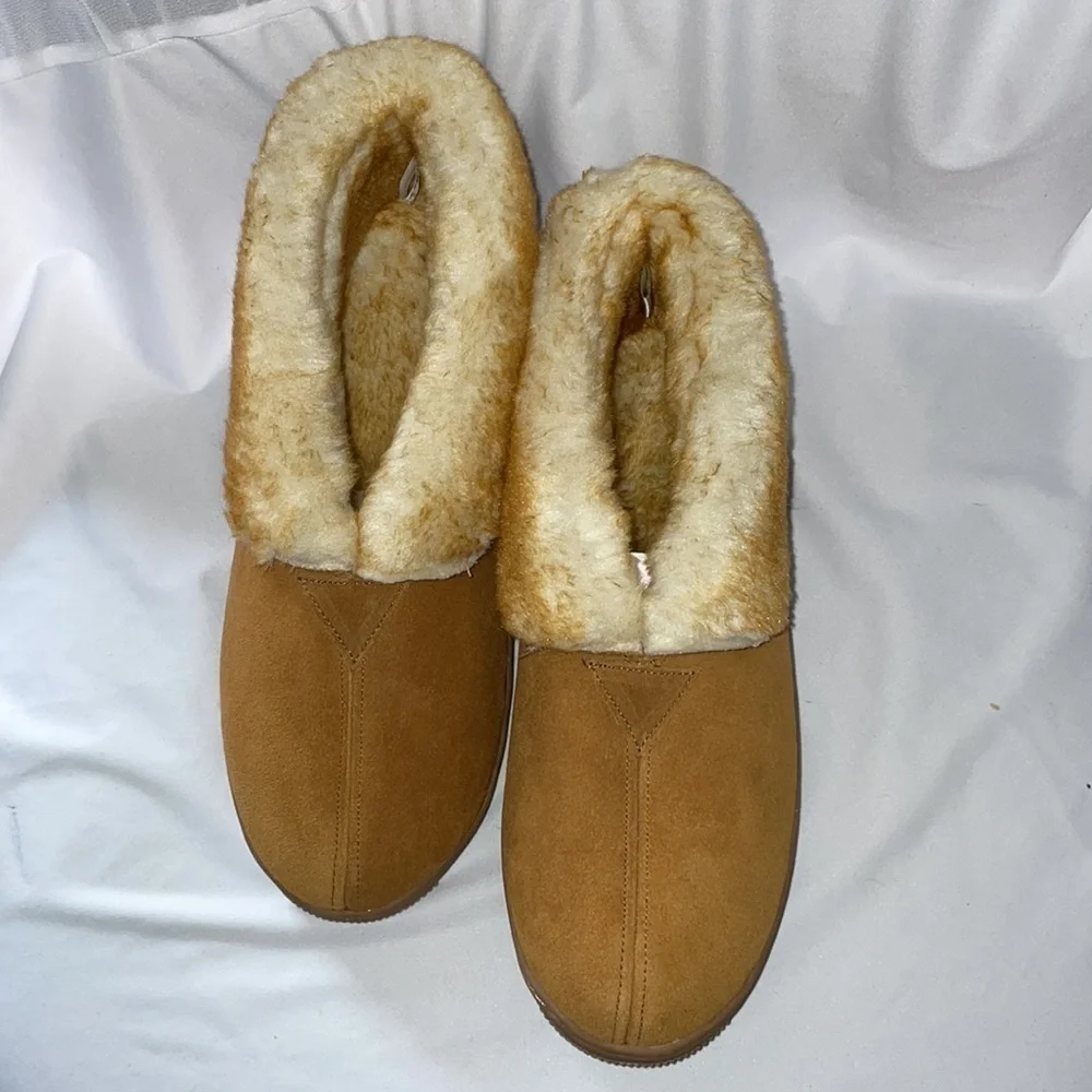 Guide Gear Suede Leather Australian Wool Men’s Roll Bootie Tan size 11